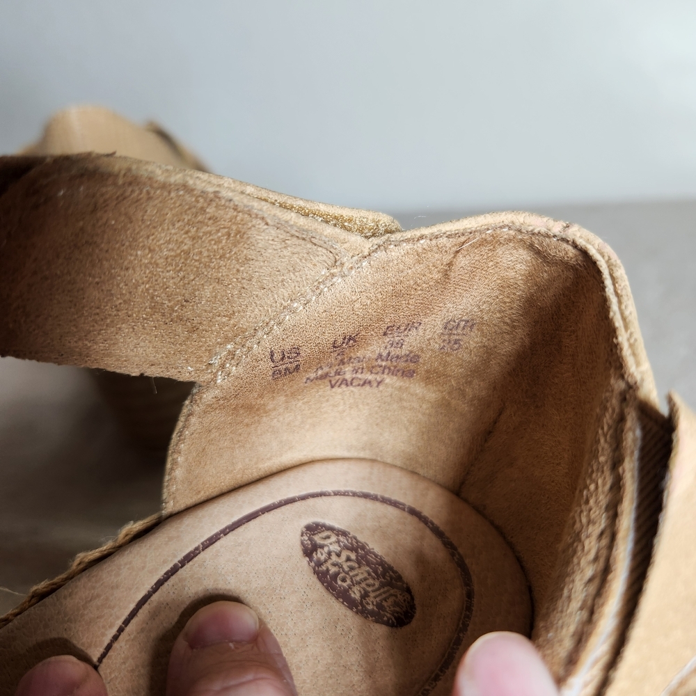 Dr. Scholl's Vacay Womens 8 Tan Espadrille Wedges - Picture 6 of 8